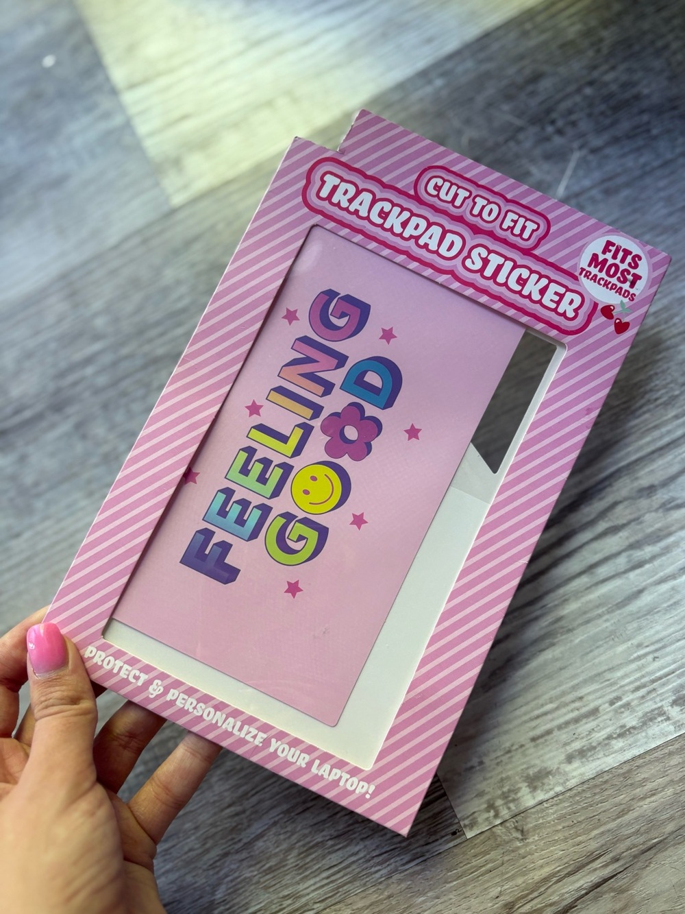 Feeling Good Pink Trackpad Sticker